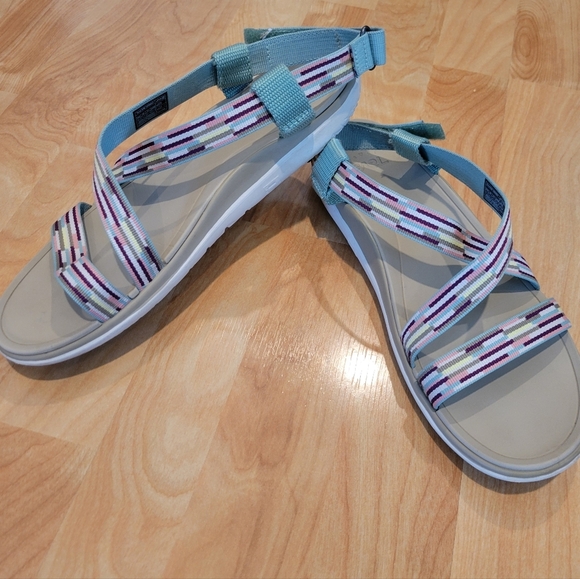 Teva Terra Float Livia Multi-Color Strappy Sandals Size 10.5 - Picture 9 of 9